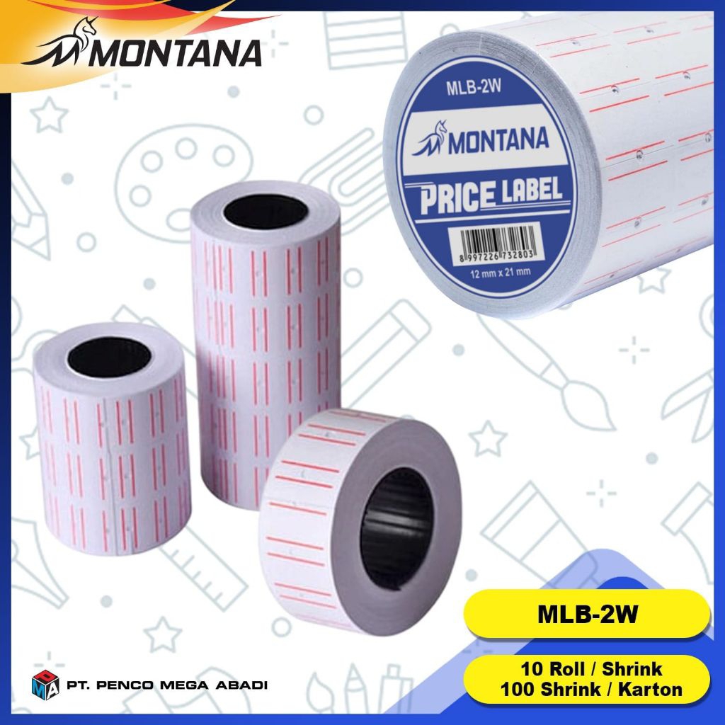 

Label harga montana MLB-2W 12mmx21mm