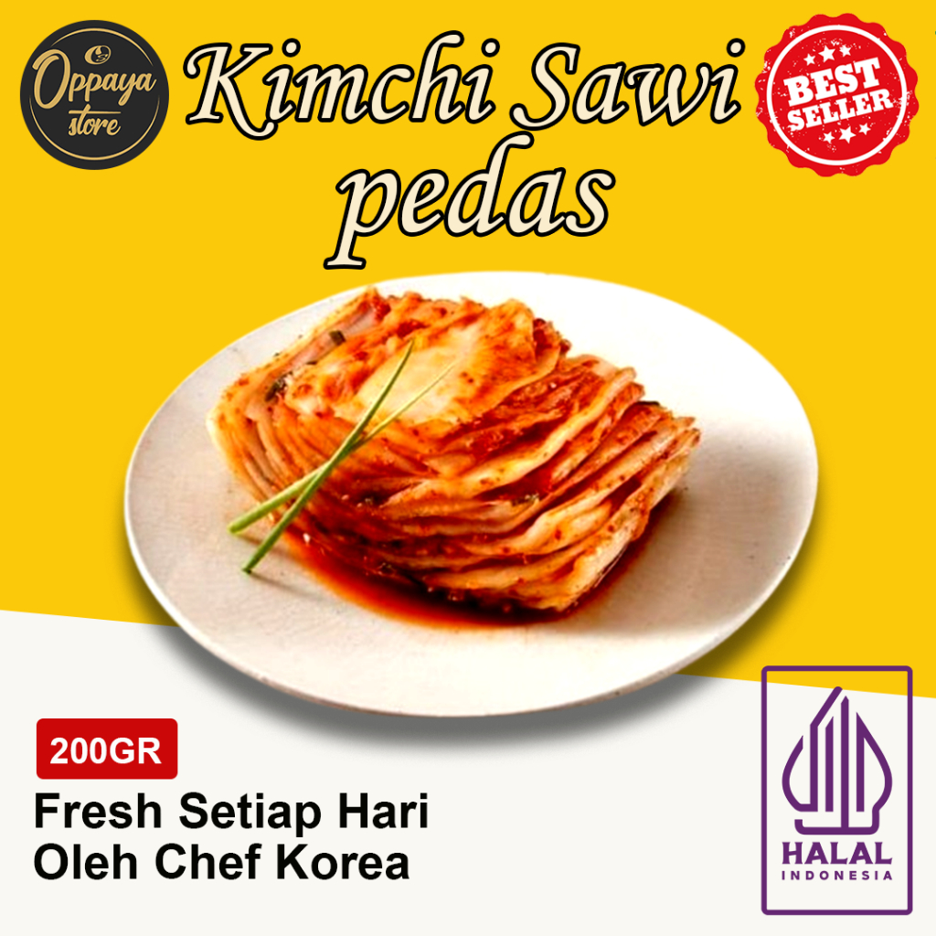 

Kimchi Sawi Rasa Pedes Korea 200 Gr Halal