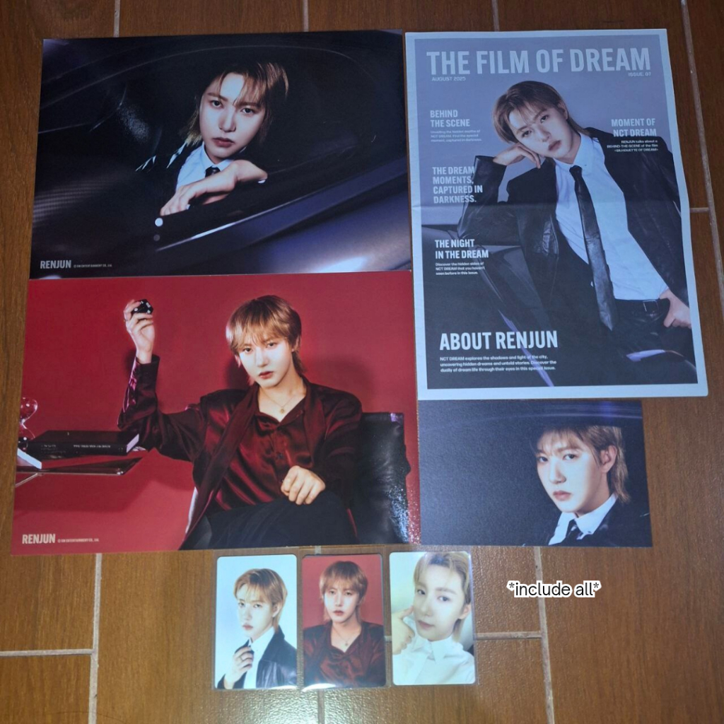 RENJUN NCT DREAM - MEMBERSET SG25 / POLAROID SG20 / PHOTOPACK SG22 / MEMBERSET SG22 / MD WE GO UP HO