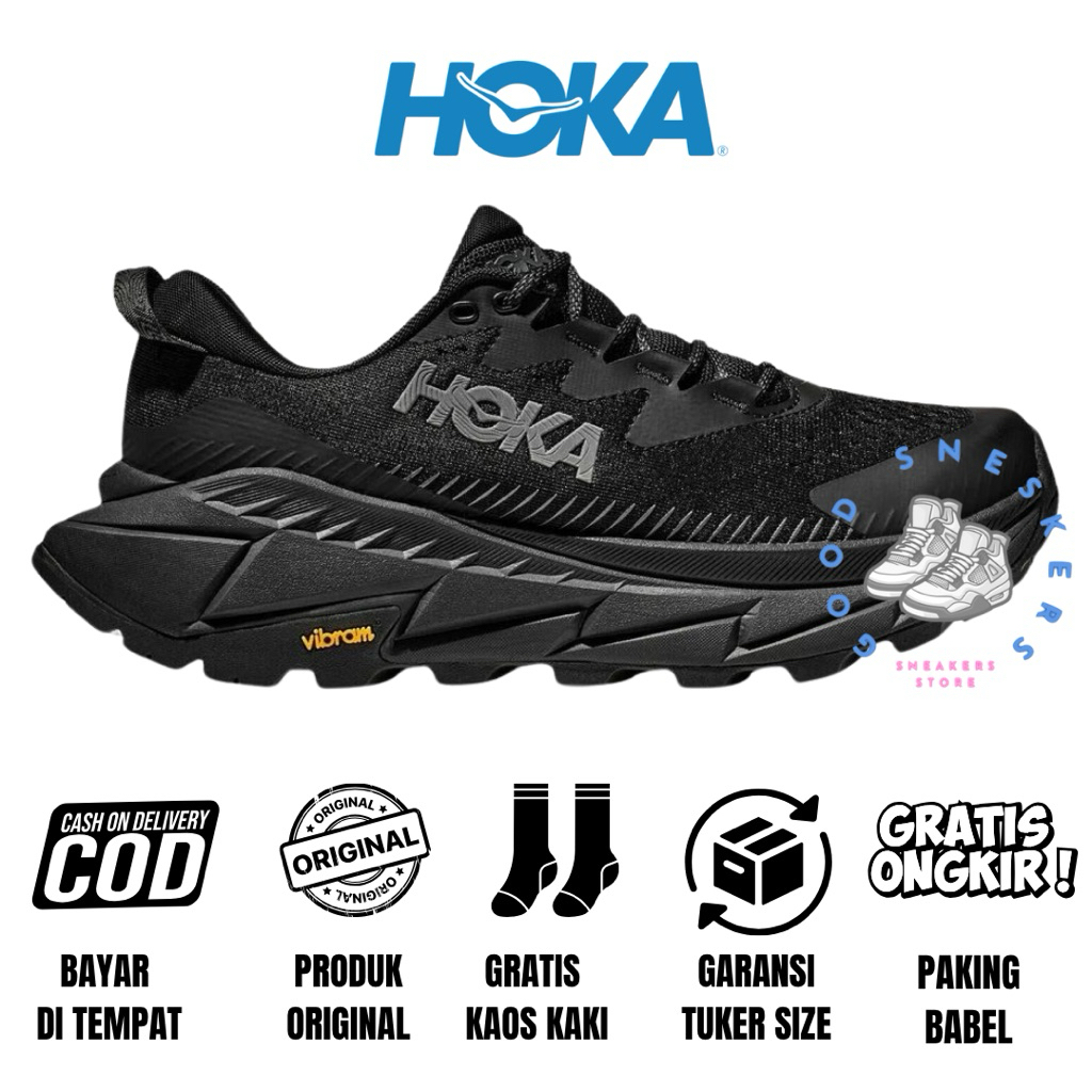 Sepatu Hiking Trailrun Hoka Original Hoka Skyline Float X Black