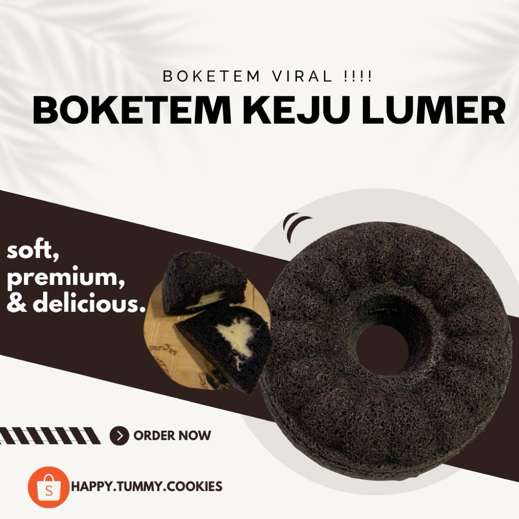 

Bolu ketan hitam keju lumer
