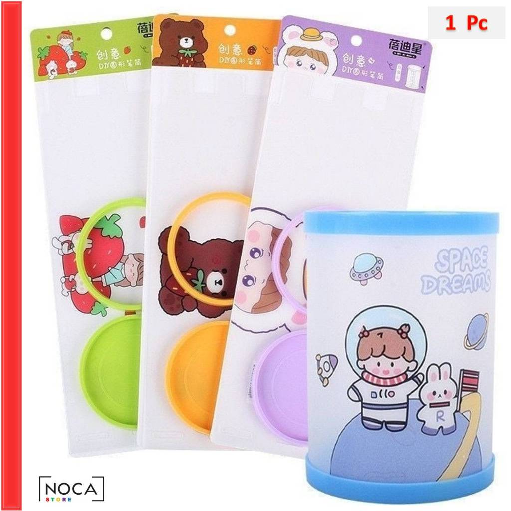 

NCS - Tempat Pensil Bulat Bongkar Pasang Tabung LIPAT Karakter Meja Lucu Bulat Kartun Serbaguna - ATK Pen Pencil Holder