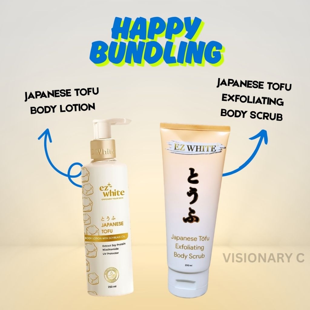 EZ WHITE HANDBODY + BODY SCRUB JAPANESE TOFU