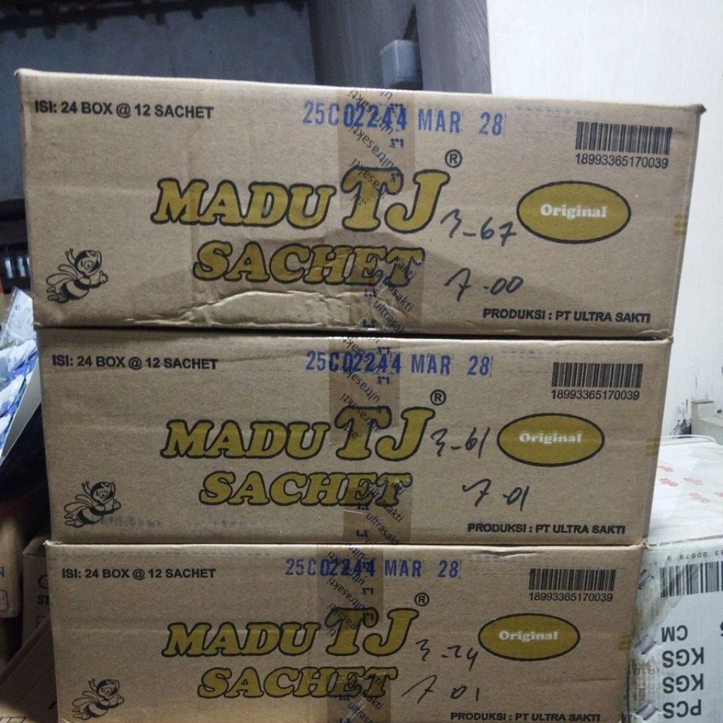 

Madu tj sachet 1 karton 24 box