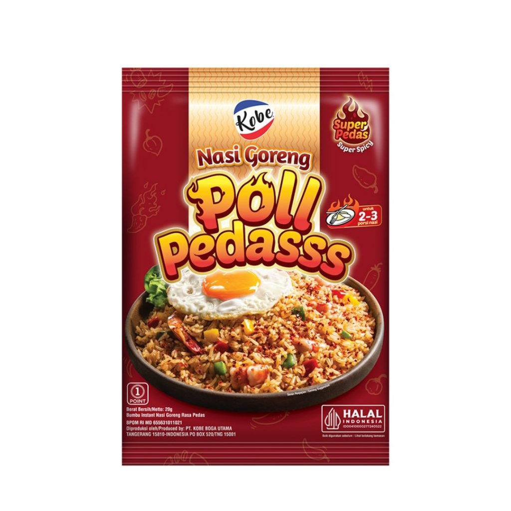

Kobe Bumbu Nasi Goreng Super Pedas 20 gr