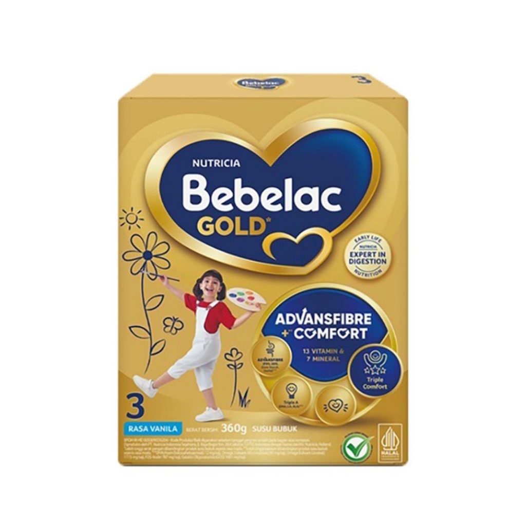 

Bebelac Gold 3 Susu Bubuk Pertumbuhan Anak Vanila 360 gr