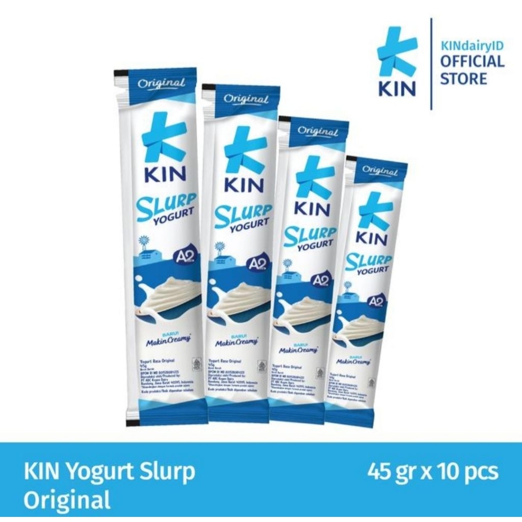 

Kin yoghurt original 45 ml slurp isi 10 pcs