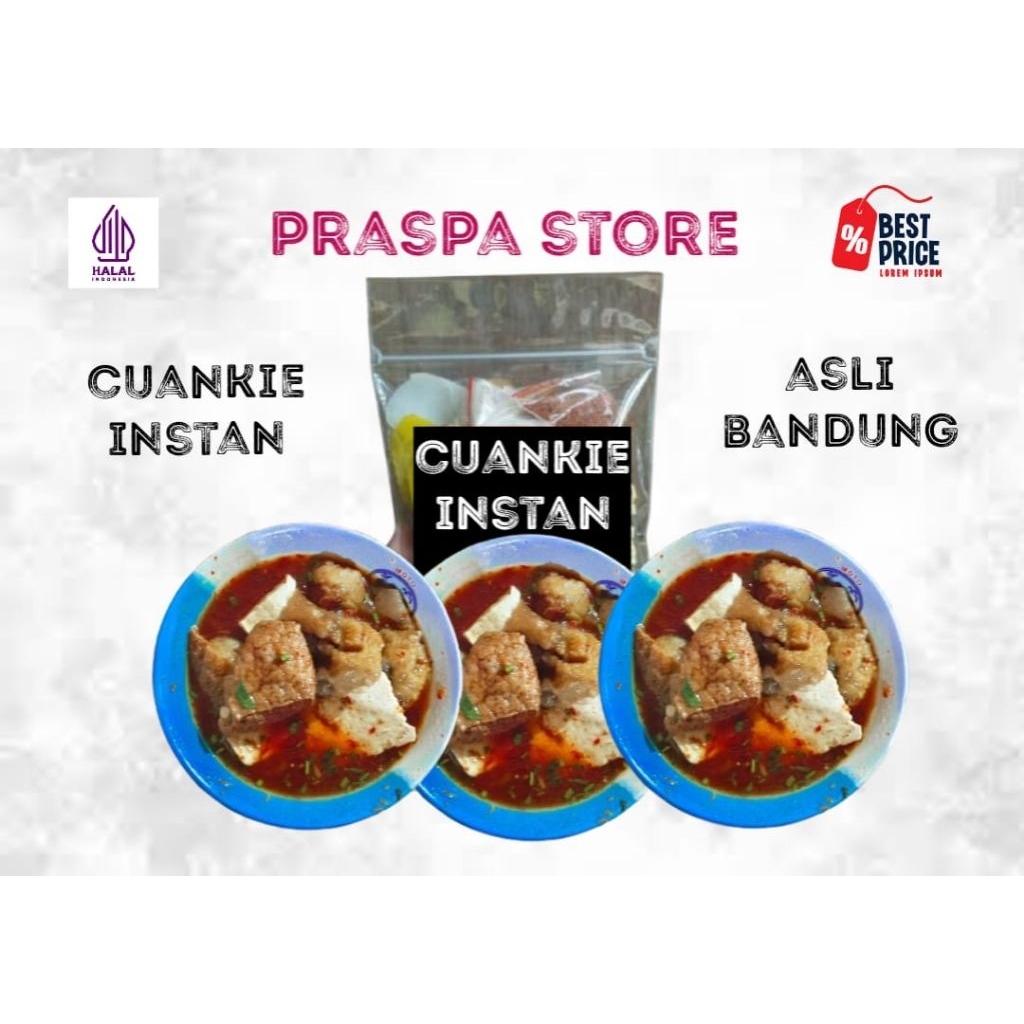 

Cuankie instan asli bandung lezat pedas murah by praspa store