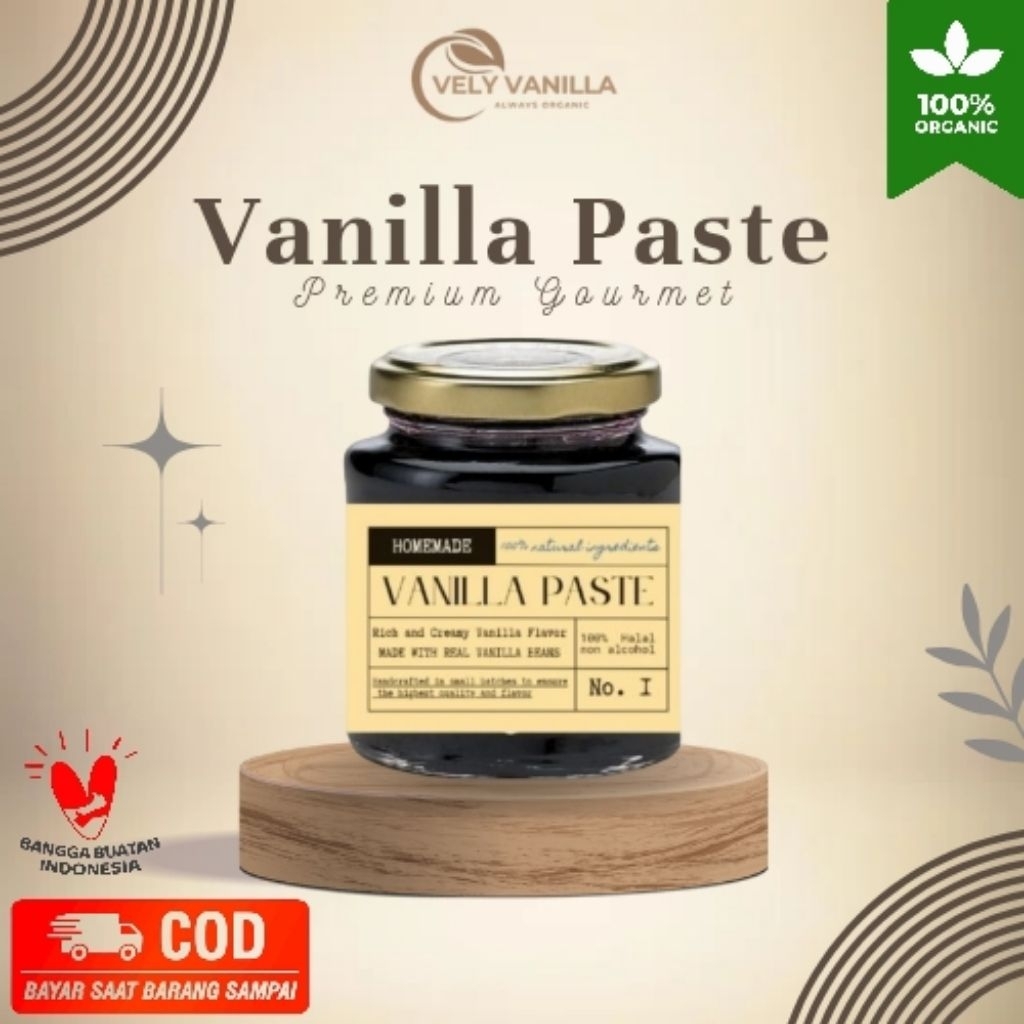

100gr - Vanilla Pasta Pure Premium Gourmet Non Alkohol Halal HomeMade