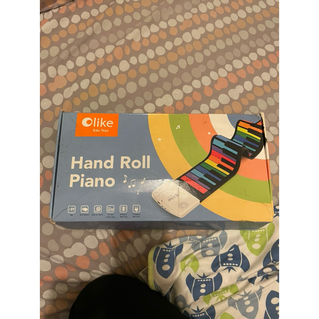 Preloved - Olike Edu Toys Hand Roll Piano Portable