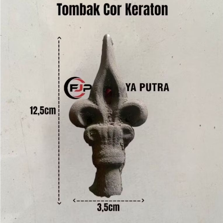 Ornamen Tombak Cor Besi Motif Keraton | Aksesories Pagar Besi Tombak Cor Besi