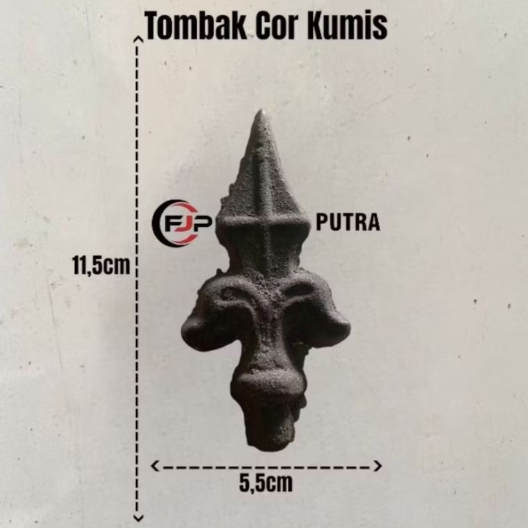 Ornamen Tombak Cor Besi Motif Kumis | Aksesories Pagar Besi Tombak Cor Besi