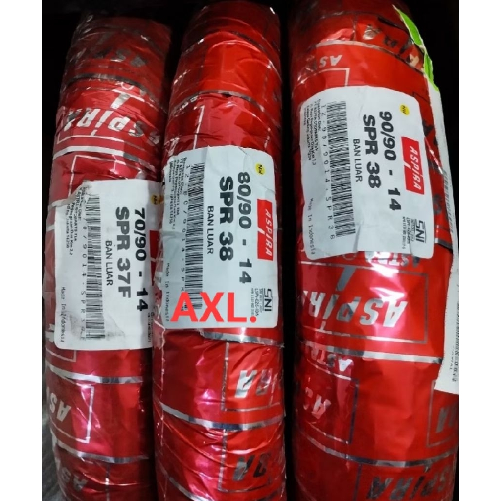 Ban Luar Tubles Aspira R14 untuk motor matic. ban depan & blakang.Ban Tubles