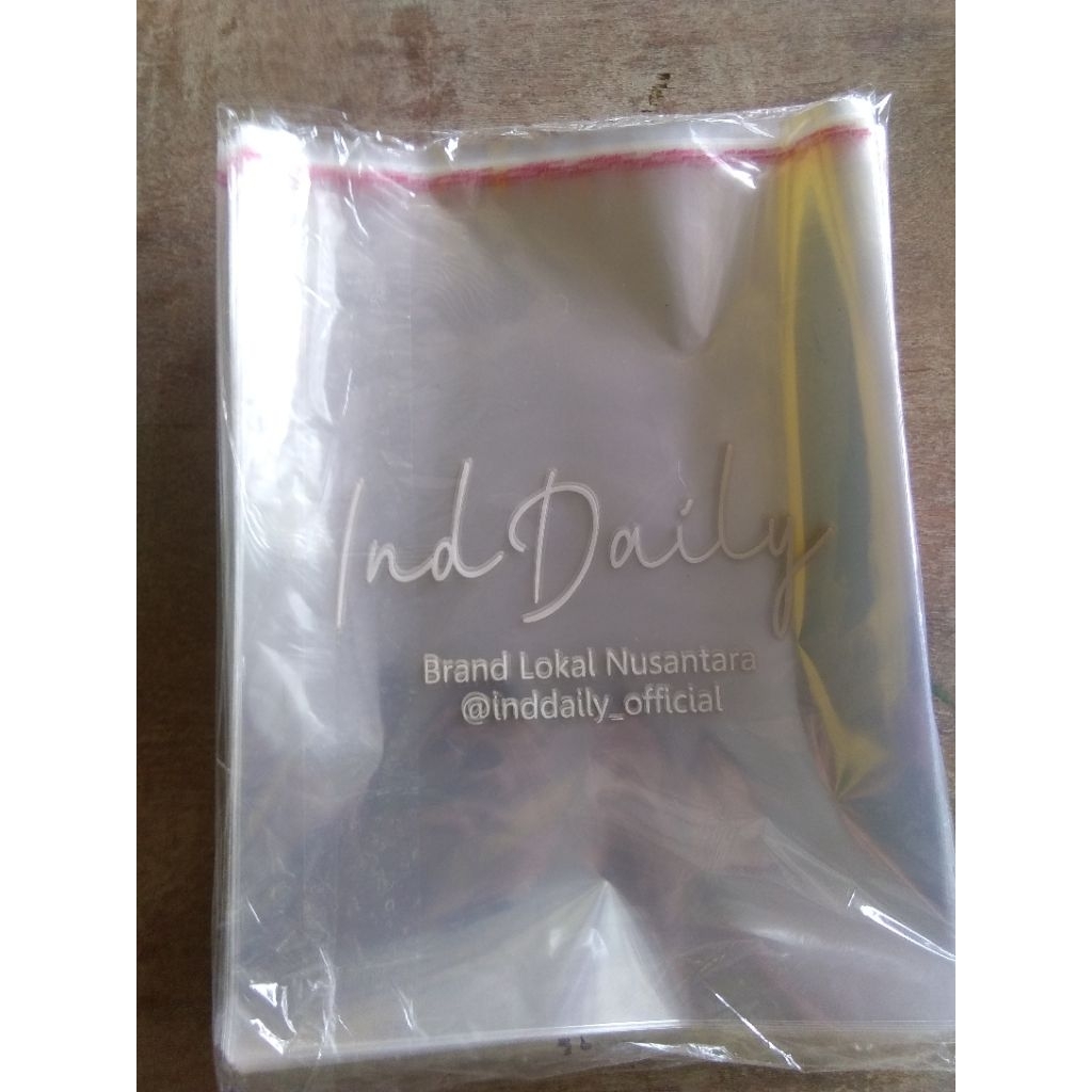 

PLASTIK OPP 35X50 sablon 1 warna 1 sisi