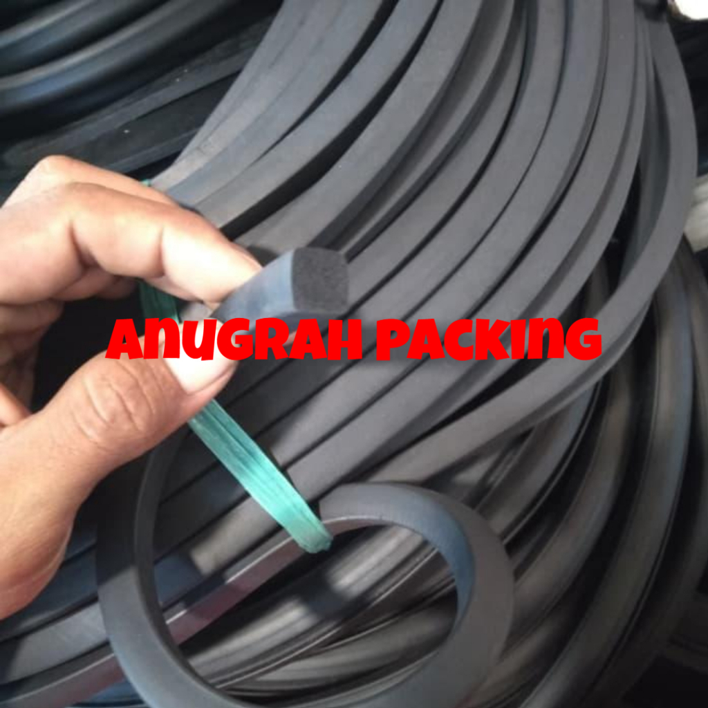 karet sponge sintetis 5mm x 40mm x 1 mtr