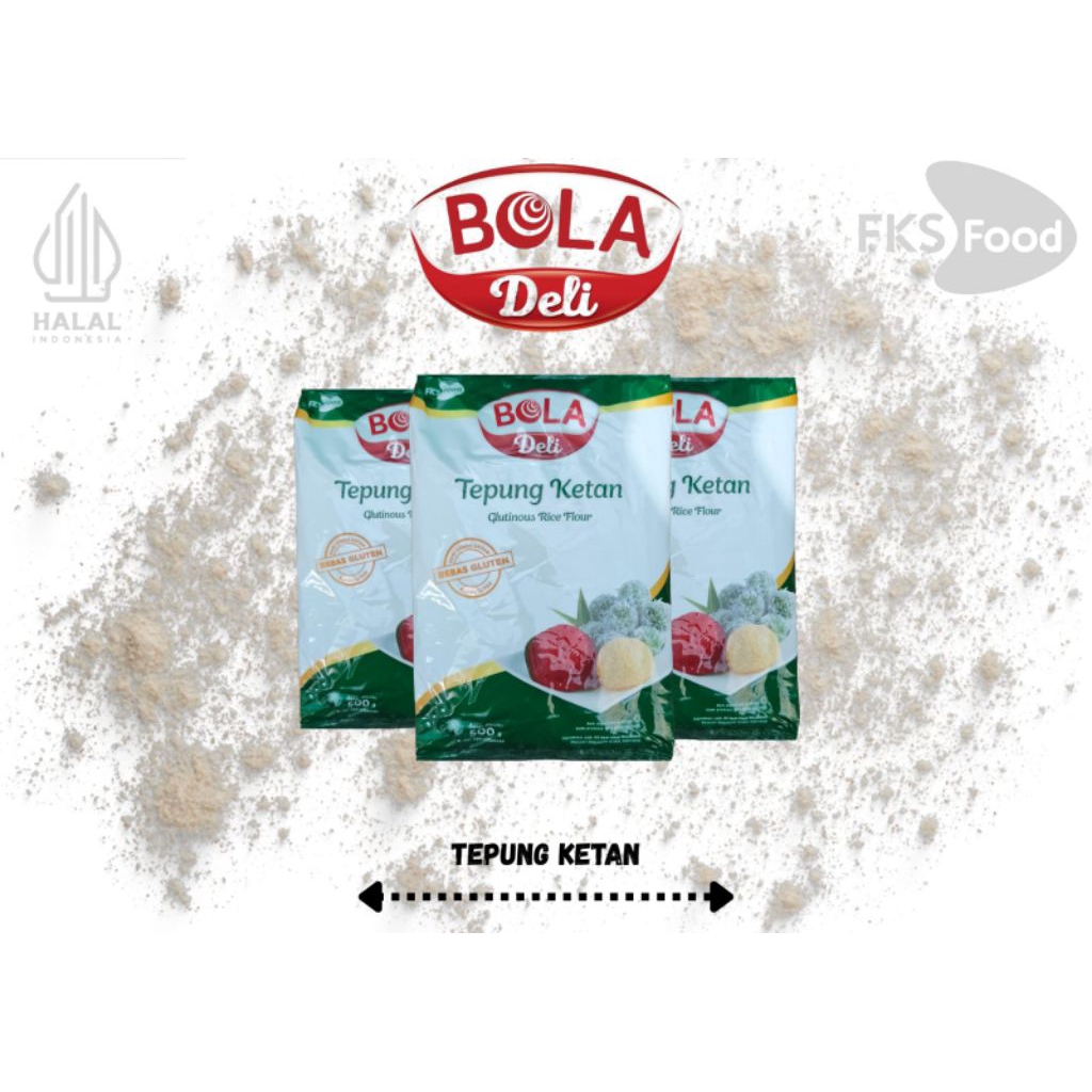 

Tepung ketan Putih 500gram Rose brand dan Bola muraah