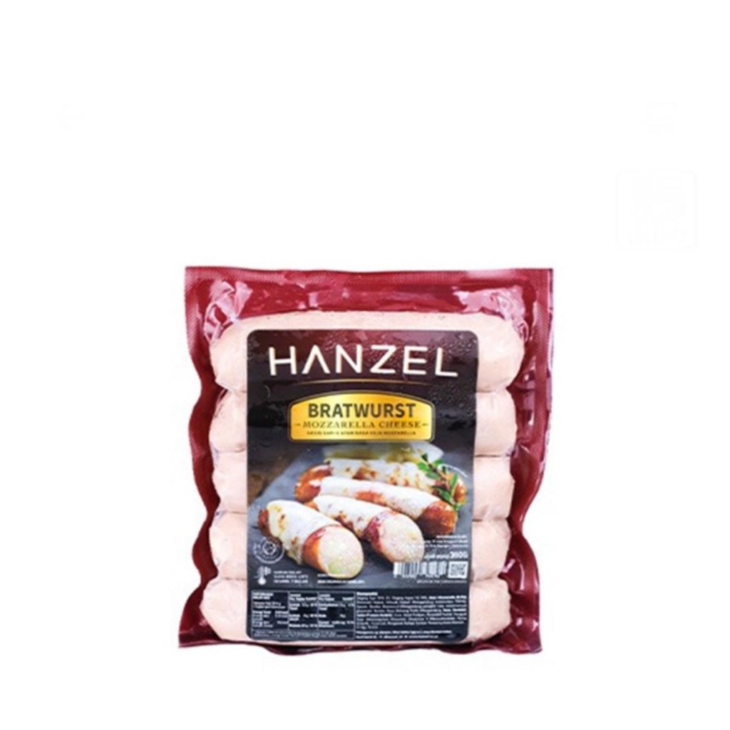 

hanzel bratwurst cheese 360 gr