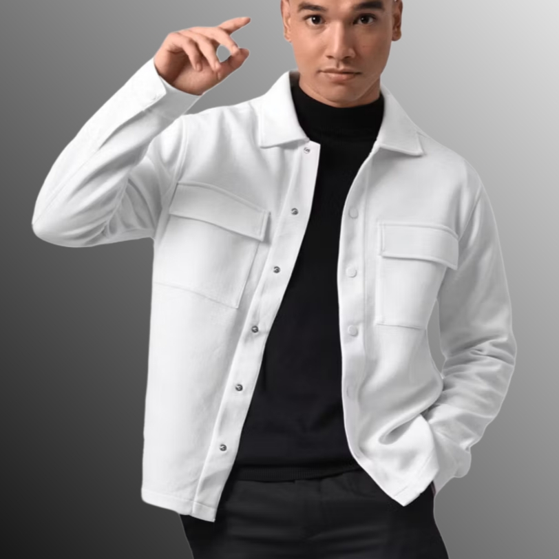 SHACKET JAKET FLEECE PUTIH