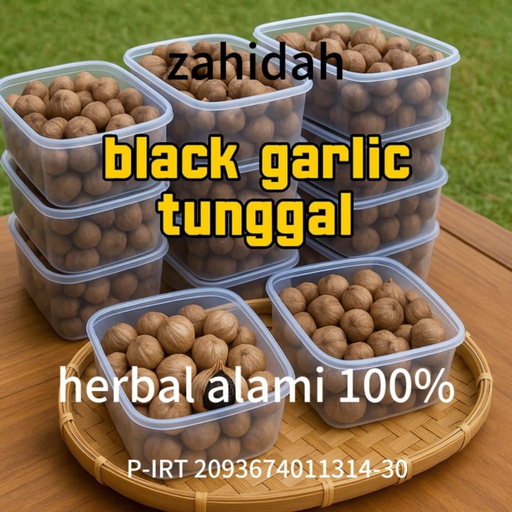 

BLACK GARLIC LANANG ATAU BAWANG HITAM TUNGGAL UK 125 GR HERBAL ALAMI 100 % TANPA BAHAN KIMIA BISA COD