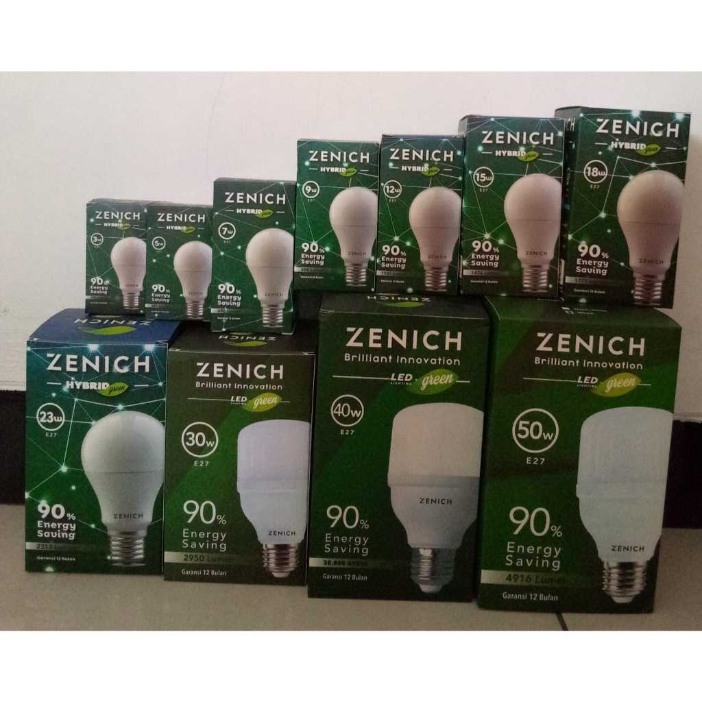 Lampu LED Zenich Hybrid Green / Lampu LED Zenich