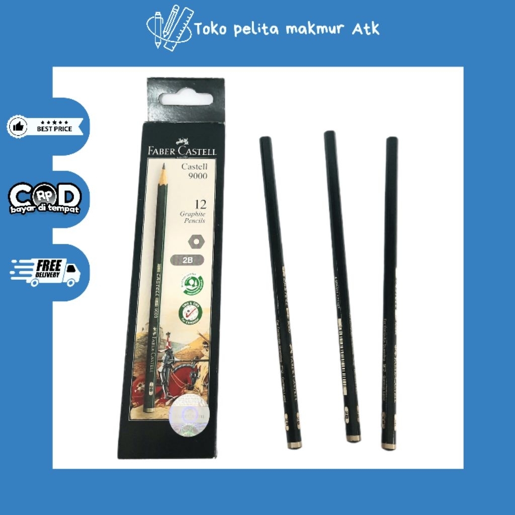 

FABER CASTELL PENSIL 2B 9000