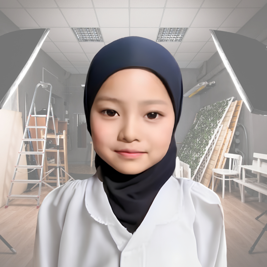 ciput ninja anak untuk jilbab menutup leher