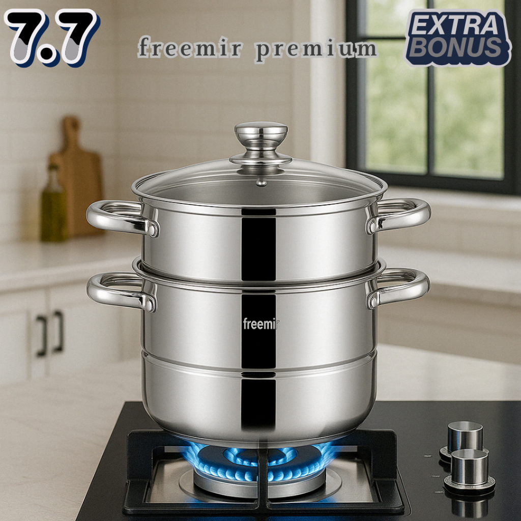 Freemir Panci Kukus Anti Lengket Multifungsi