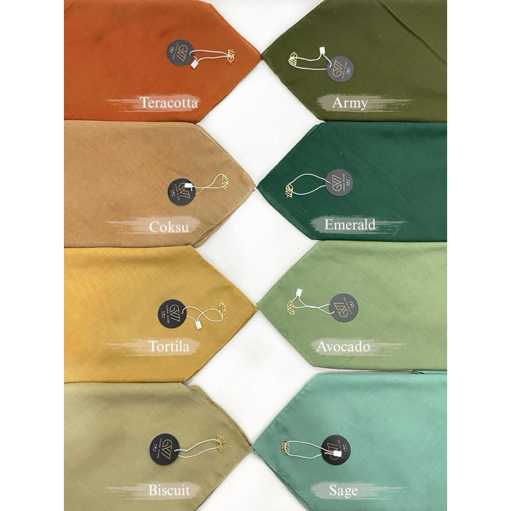 Givan Paris Premium Square Hijab + Pouch | 110x110cm