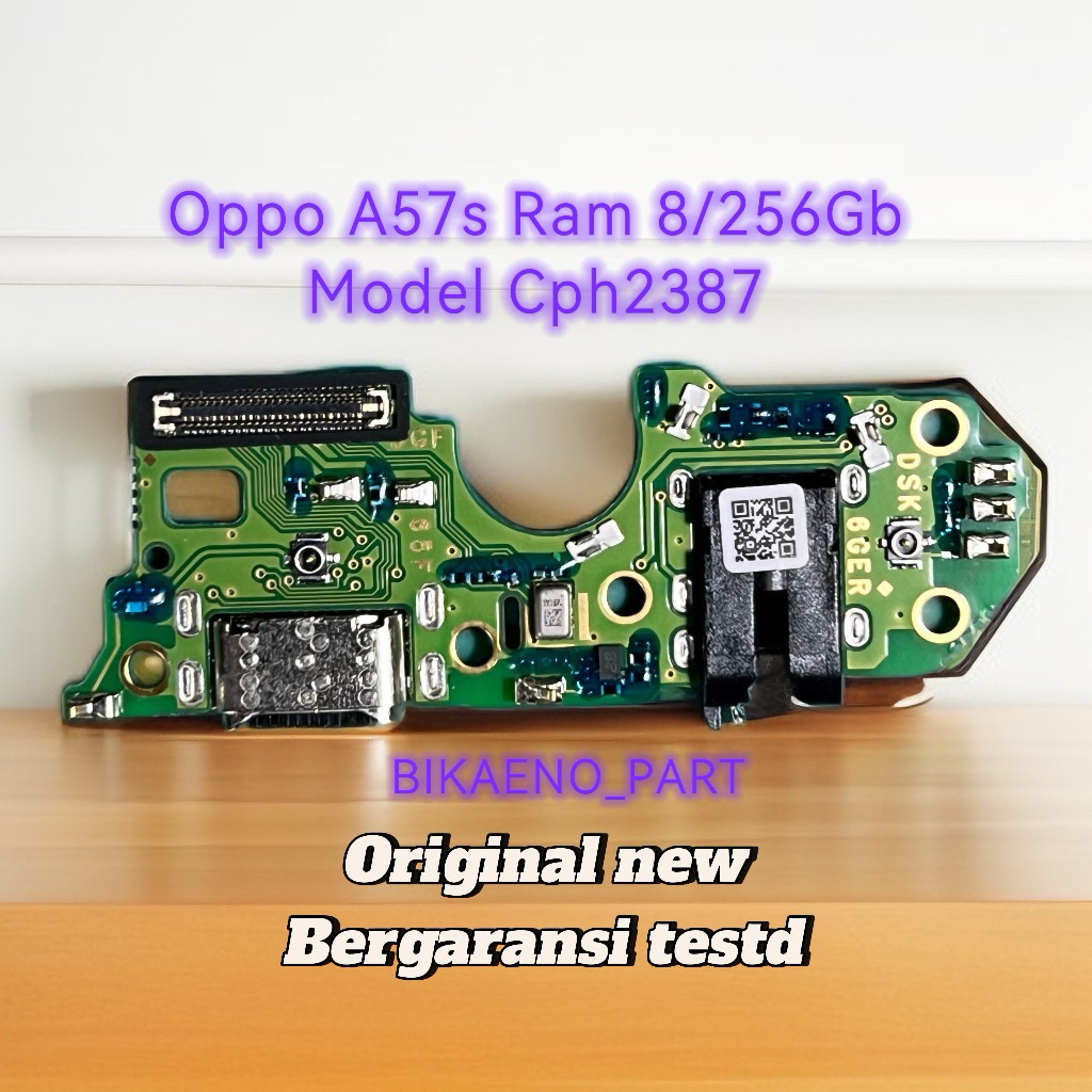 Konektor Cas Papan Pcb Konektor Cas Mic Oppo A57s Ram 8/256Gb Model Cph2387