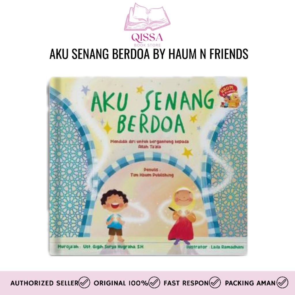 [ READY STOCK ]  AKU SENANG BERDOA HAUM & FRIENDS (BOARDBOOK) FREE BUKU SAKU DZIKIR DAN DOA AGEN RES