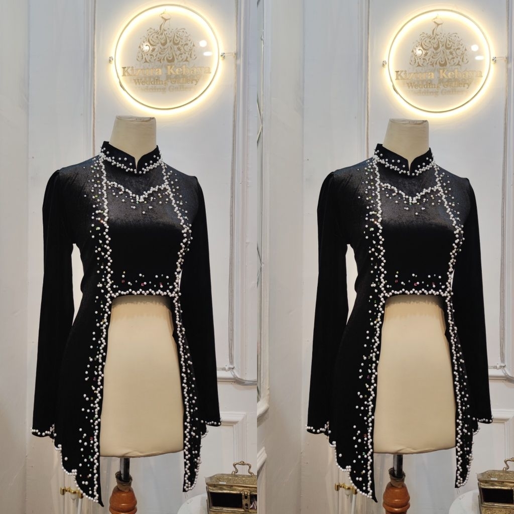 Atasan Kebaya Bludru Domas Manik Manik
