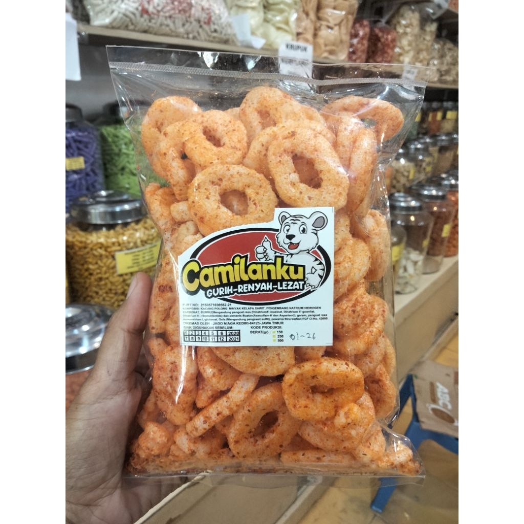 

camilan koin pedas cincin 75gr