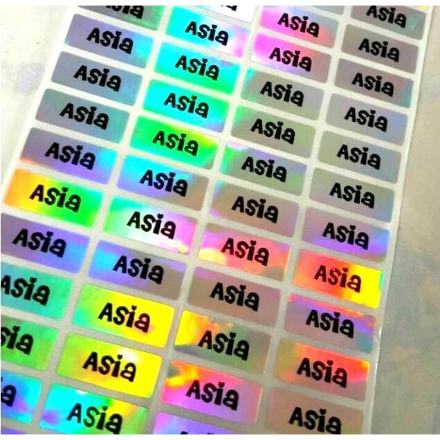 

Label Nama Anti Air Sticker Waterproof Polos Silver Laser