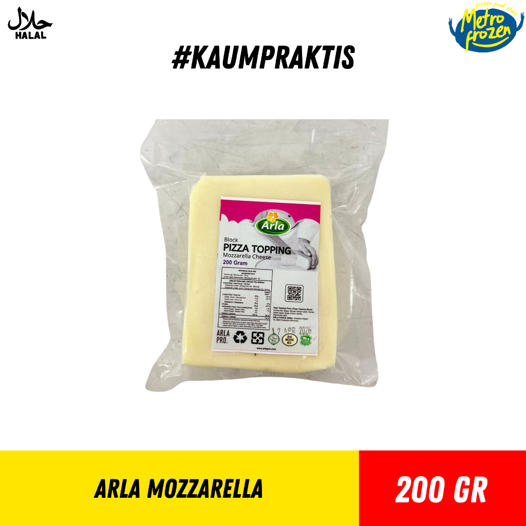 

ARLA Mozzarella Cheese 200gr //keju mozzarella molor //mozzarella lumer