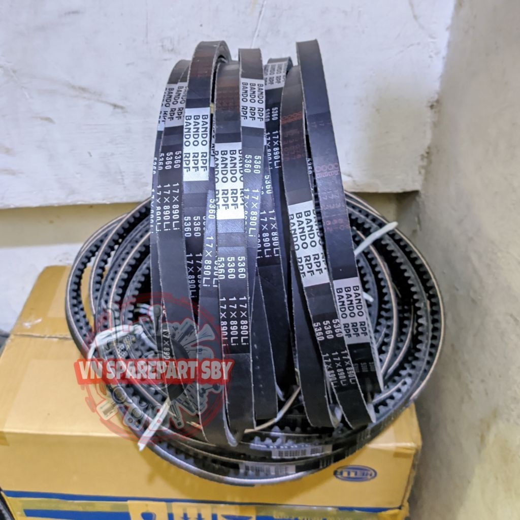 V/BELT/VAN BELT/FAN BELT B 5360 size 17x890 BANDO