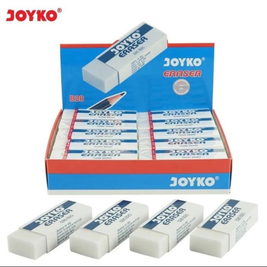 

Eraser Penghapus Joyko 526-B20 ( 1 box isi 20 pcs )