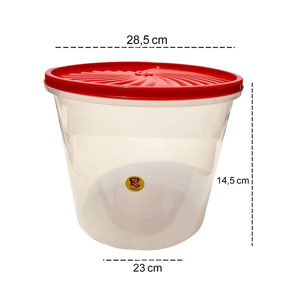 Toples Plastik Besar dengan Tutup Warna – Seven7 Product