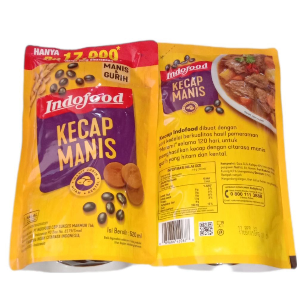 

Indofood Kecap Manis 520Ml, Sedaap Kecap Manis 700Ml