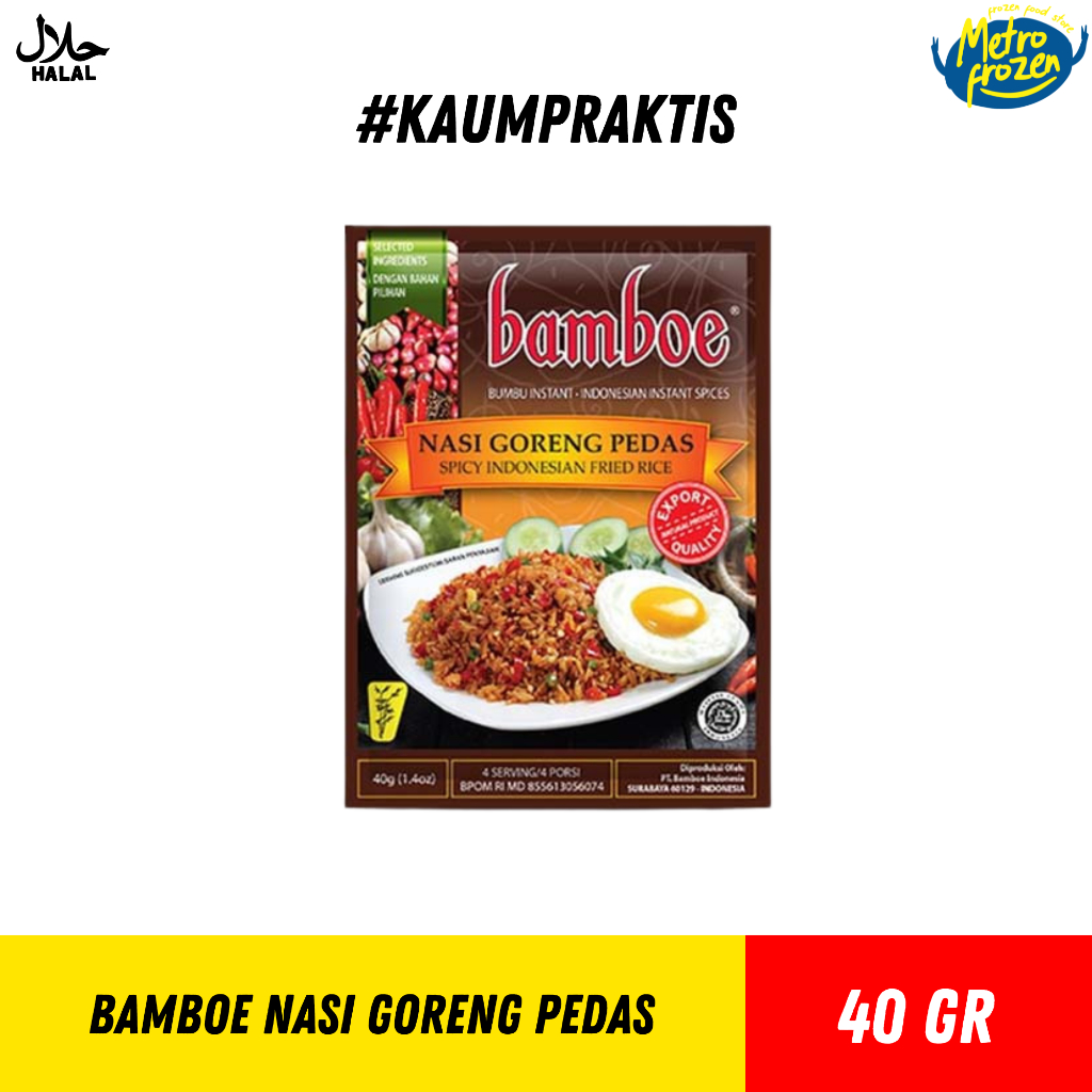 

BAMBOE Nasi Goreng Original & Pedas 40gr