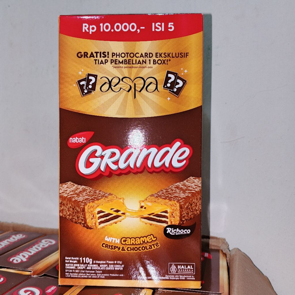 

Nabati Grande X Aespa isi 5pcs Berhadiah PC Aespa