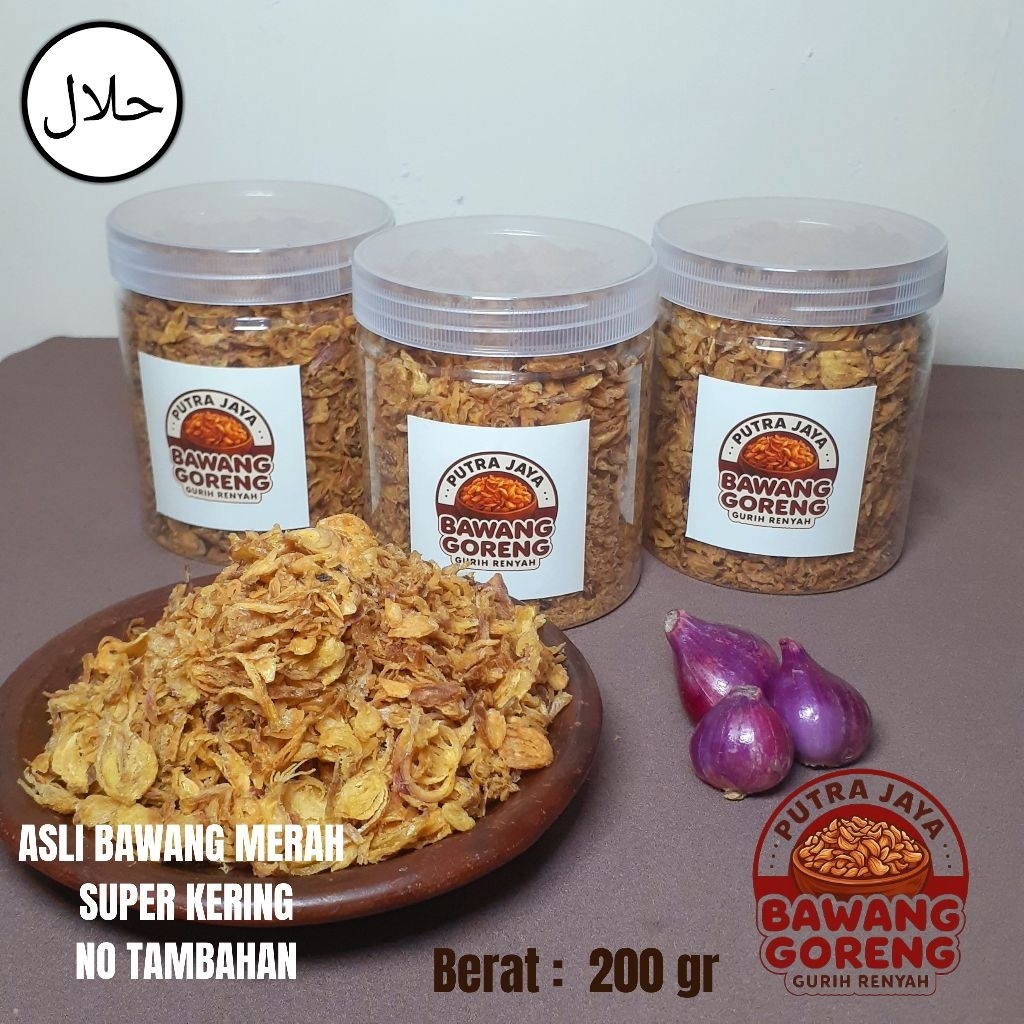 

Bawang Merah Goreng Super PREMIUM Gurih Renyah 200 gr
