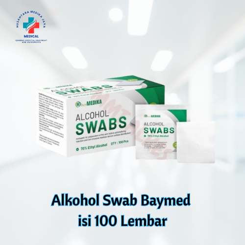 Alkohol swab BAYMED 2ply Isi 100 Lembar