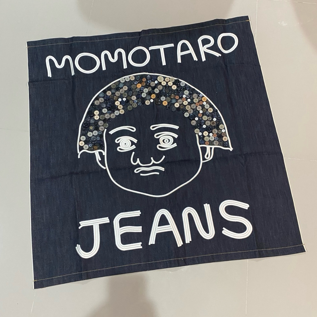MOMOTARO Jeans Selvedge Denim Banner Japan Wall Decor Tapestry