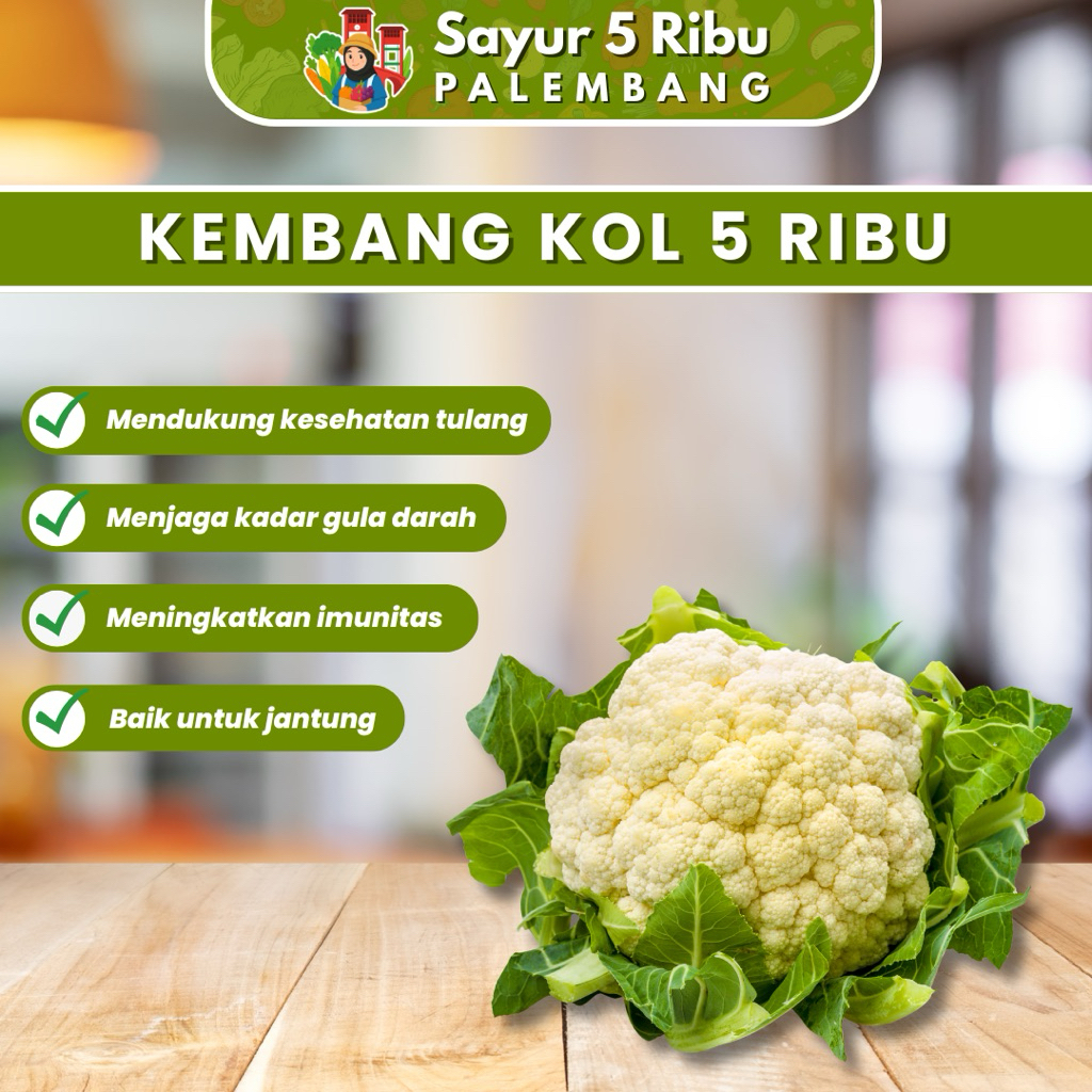 

Kembang Kol - Sayur Segar Murah Serba 5 Ribu Palembang Sumsel
