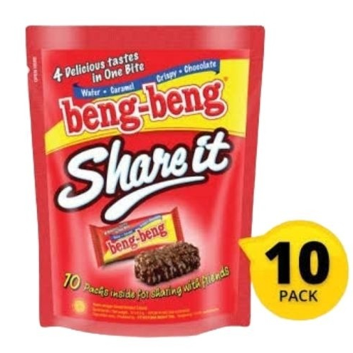 

[oddsolshop] pekanbaru/Beng Beng Share It 80GR Wafer Caramel Crispy Chocolate Cokelat Karamel Halal