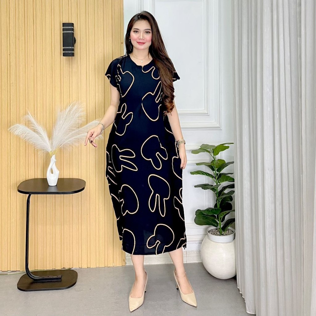 Daster Kalong jumbo LD 130 Rayon Tebal Pakaian Harian
