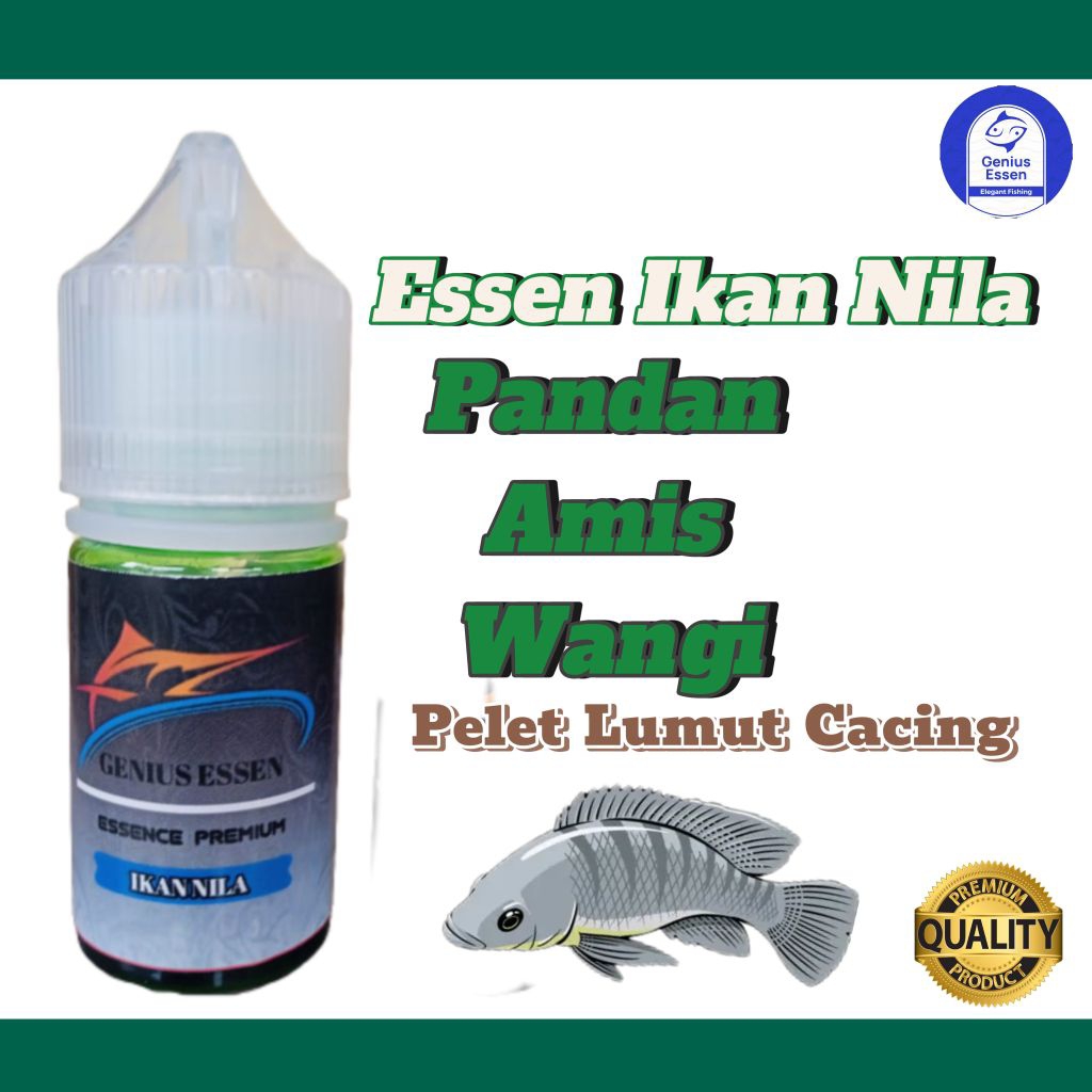 Essen Ikan Nila Aroma Pandan Amis Wangi Essen Ikan Nila Lumut Essen Ikan Nila Cacing Essen Ikan Nila