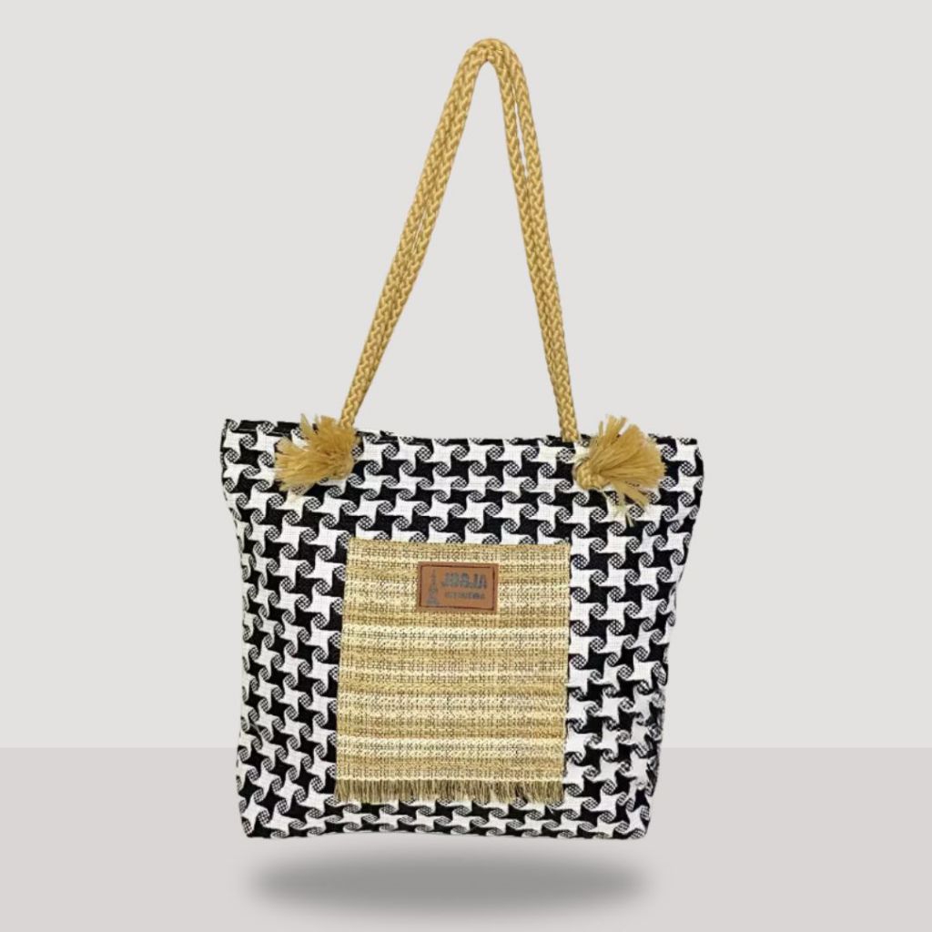 Grosir Tas Tali Sumbu motif kecil - Tote Bag Tali Sumbu - Tas Handbag goni motif Kecil - Tas Mukena 