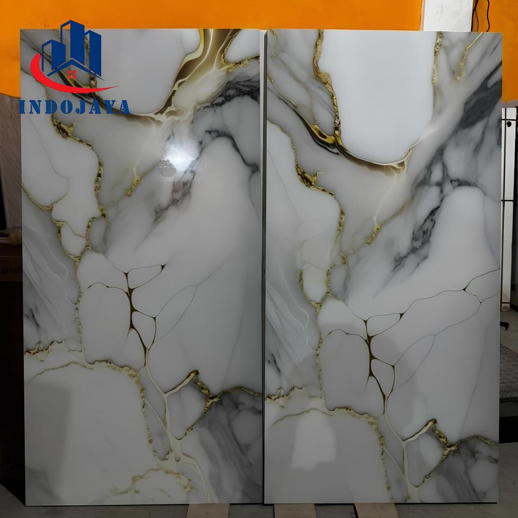 granit lantai mewah 60x120 motif marmer keramik lantai dinding glossy