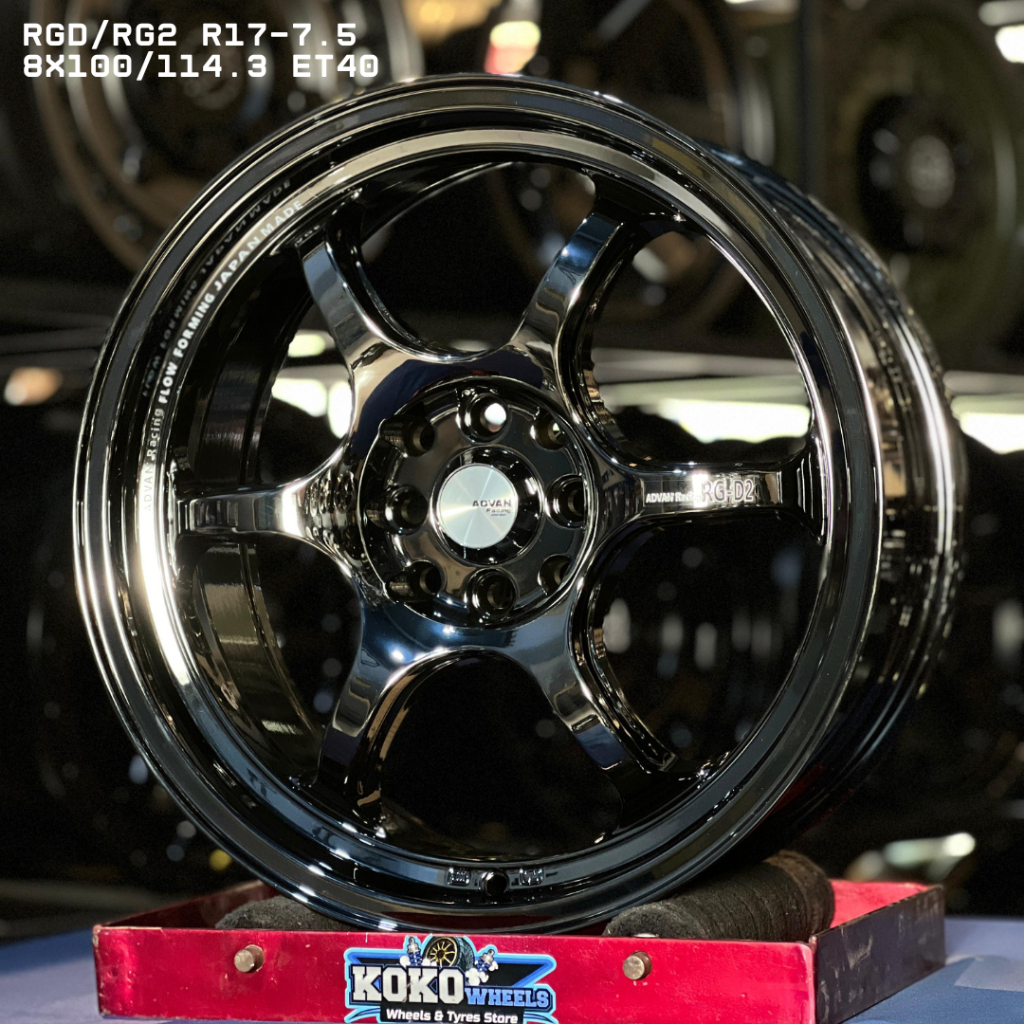 Velg pelak mobil JF LUXURY RGD2 R17 untuk mobil Brio, Calya, Avanza old dll
